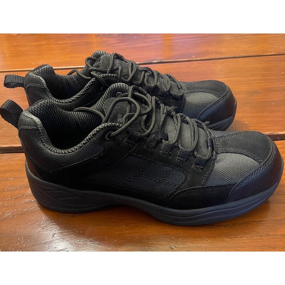 BRAHMA Steel Toe Safety Shoes Adan U.S. Mens Size 9.5 Black Low Top Work Boots - Picture 2 of 6